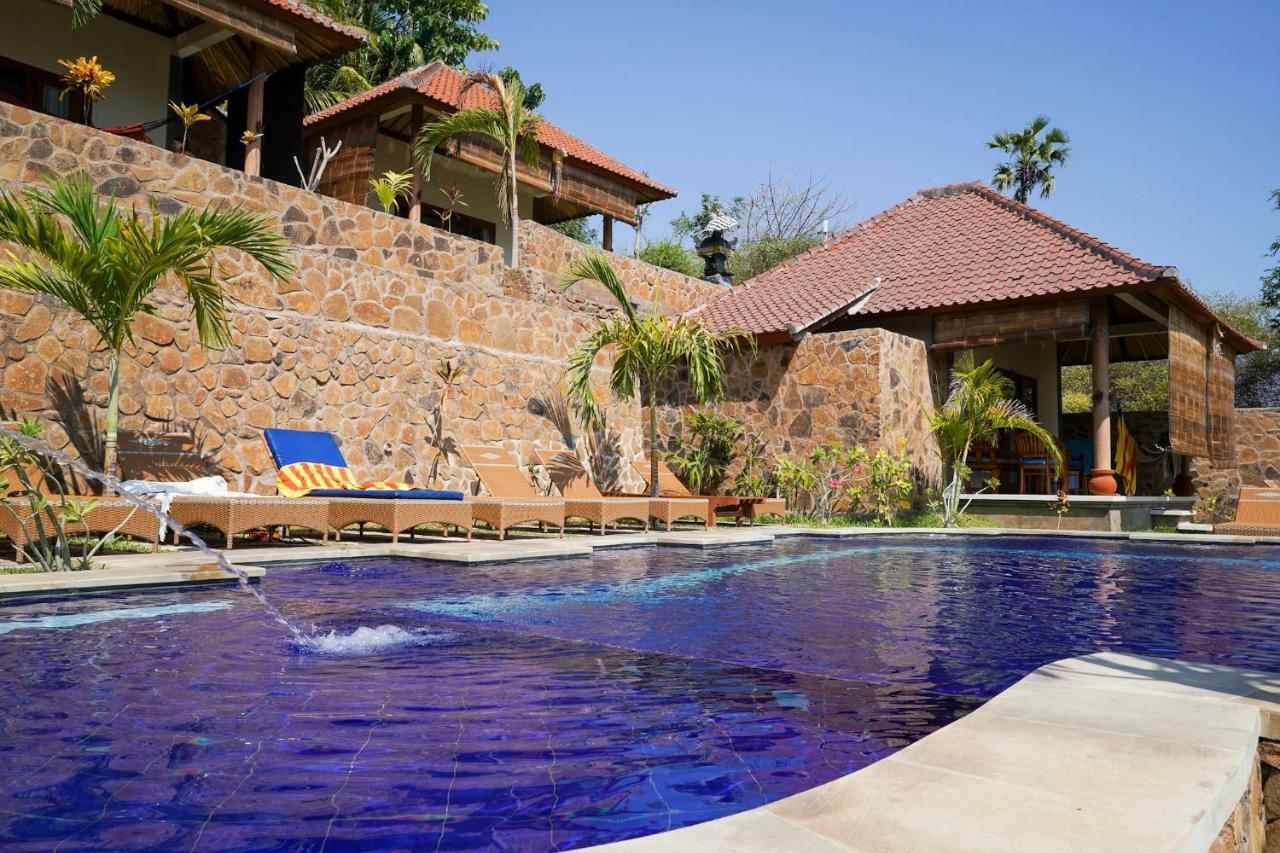 Bamboo Bali Hill Bungalows Amed Exterior foto